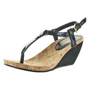 Lauren Ralph Lauren Cork Wedge Sandals